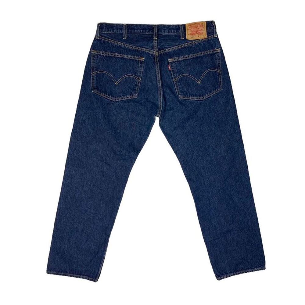 Levi’s Jeans 501 Vintage 90s Button Fly Denim USA made Medium Wash 37x31